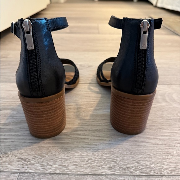 🖤Lucky Brand Black Braided Heels🖤 - Picture 2 of 4